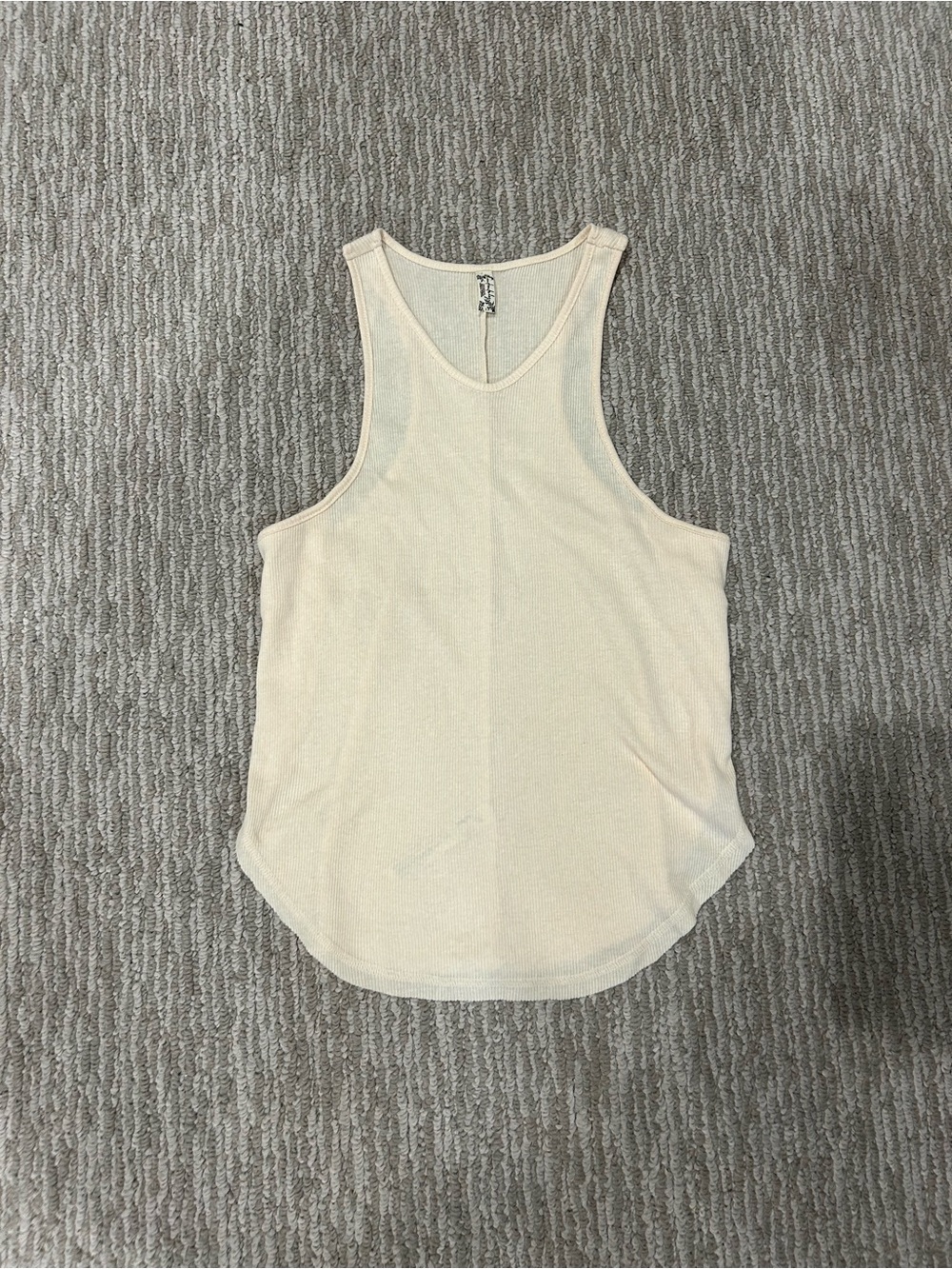 Intimately by Free People NWOT Women’s Butter Yellow Ribbed Lounge Tank Top